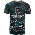 Personalized Port Adelaide Power T Shirt Aboriginal Dot Painting Graffiti Style