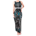 Personalized Port Adelaide Power Tank Maxi Dress Aboriginal Dot Painting Graffiti Style