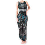 Personalized Port Adelaide Power Tank Maxi Dress Aboriginal Dot Painting Graffiti Style
