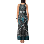Personalized Port Adelaide Power Tank Maxi Dress Aboriginal Dot Painting Graffiti Style