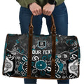 Personalized Port Adelaide Power Travel Bag Aboriginal Dot Painting Graffiti Style