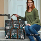 Personalized Port Adelaide Power Travel Bag Aboriginal Dot Painting Graffiti Style