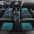 Personalized Port Adelaide Power Mascot Car Mats Aboriginal Dot Art Style Vibrant Indigenous Pattern Design