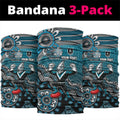 Personalized Port Adelaide Power Mascot Neck Gaiter Aboriginal Dot Art Style Vibrant Indigenous Pattern Design