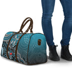 Personalized Port Adelaide Power Mascot Travel Bag Aboriginal Dot Art Style Vibrant Indigenous Pattern Design