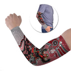Personalized Essendon Bombers Mascot Arm Sleeves Aboriginal Dot Art Style Vibrant Indigenous Pattern Design
