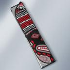 Personalized Essendon Bombers Mascot Auto Sun Shade Aboriginal Dot Art Style Vibrant Indigenous Pattern Design