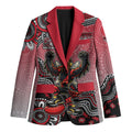 Personalized Essendon Bombers Mascot Blazer Aboriginal Dot Art Style Vibrant Indigenous Pattern Design