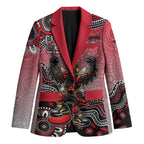 Personalized Essendon Bombers Mascot Blazer Aboriginal Dot Art Style Vibrant Indigenous Pattern Design