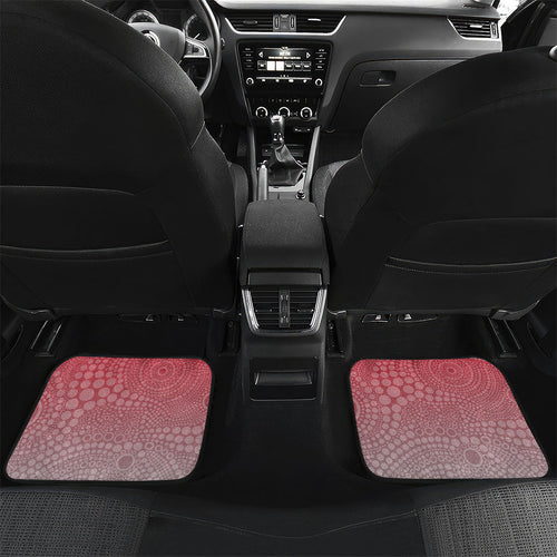 Personalized Essendon Bombers Mascot Car Mats Aboriginal Dot Art Style Vibrant Indigenous Pattern Design
