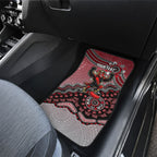 Personalized Essendon Bombers Mascot Car Mats Aboriginal Dot Art Style Vibrant Indigenous Pattern Design