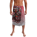 Personalized Essendon Bombers Mascot Lavalava Aboriginal Dot Art Style Vibrant Indigenous Pattern Design