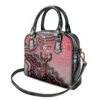Personalized Essendon Bombers Mascot Shoulder Handbag Aboriginal Dot Art Style Vibrant Indigenous Pattern Design