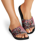 Personalized Essendon Bombers Mascot Slide Sandals Aboriginal Dot Art Style Vibrant Indigenous Pattern Design