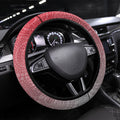 Essendon Bombers Mascot Steering Wheel Cover Aboriginal Dot Art Style Vibrant Indigenous Pattern Design