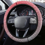 Essendon Bombers Mascot Steering Wheel Cover Aboriginal Dot Art Style Vibrant Indigenous Pattern Design