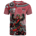 Personalized Essendon Bombers Mascot T Shirt Aboriginal Dot Art Style Vibrant Indigenous Pattern Design
