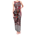 Personalized Essendon Bombers Mascot Tank Maxi Dress Aboriginal Dot Art Style Vibrant Indigenous Pattern Design