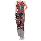 Personalized Essendon Bombers Mascot Tank Maxi Dress Aboriginal Dot Art Style Vibrant Indigenous Pattern Design