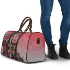 Personalized Essendon Bombers Mascot Travel Bag Aboriginal Dot Art Style Vibrant Indigenous Pattern Design