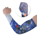 Personalized Kangaroos Football Mascot Arm Sleeves Aboriginal Dot Art Style Vibrant Indigenous Pattern Design