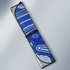 Personalized Kangaroos Football Mascot Auto Sun Shade Aboriginal Dot Art Style Vibrant Indigenous Pattern Design