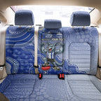 Personalized Kangaroos Football Mascot Back Car Seat Cover Aboriginal Dot Art Style Vibrant Indigenous Pattern Design
