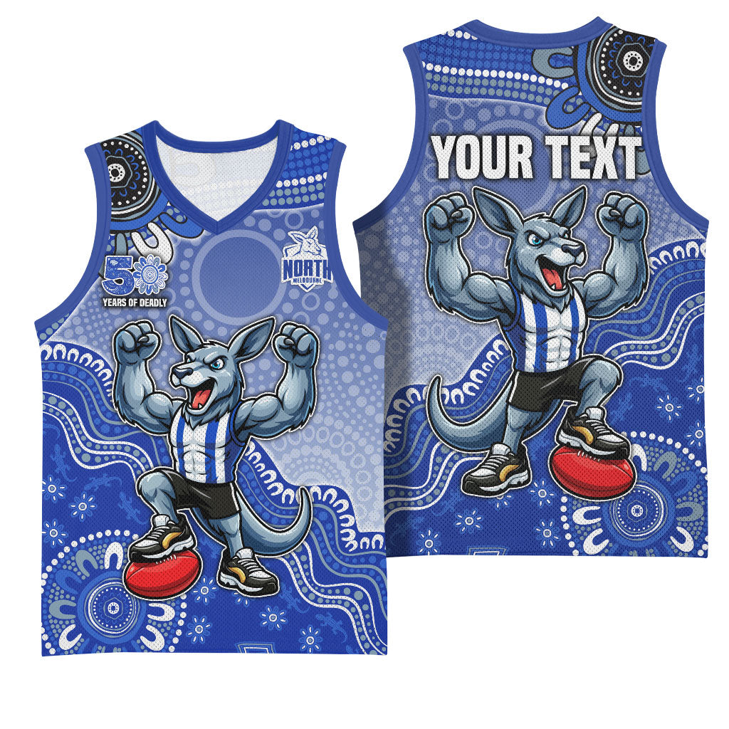 Personalized Kangaroos Football Mascot Basketball Jersey Aboriginal Dot Art Style Vibrant Indigenous Pattern Design