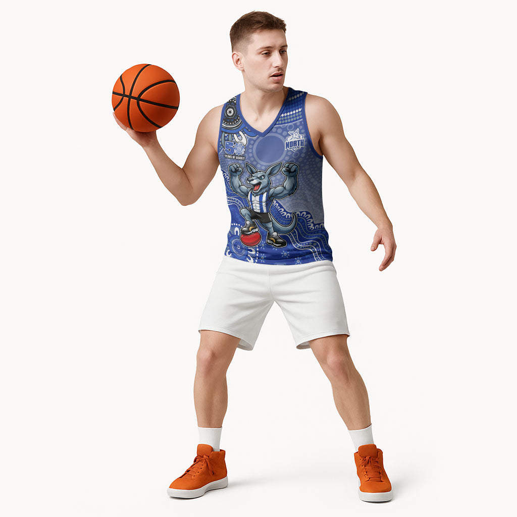Personalized Kangaroos Football Mascot Basketball Jersey Aboriginal Dot Art Style Vibrant Indigenous Pattern Design