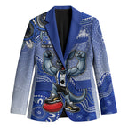 Personalized Kangaroos Football Mascot Blazer Aboriginal Dot Art Style Vibrant Indigenous Pattern Design