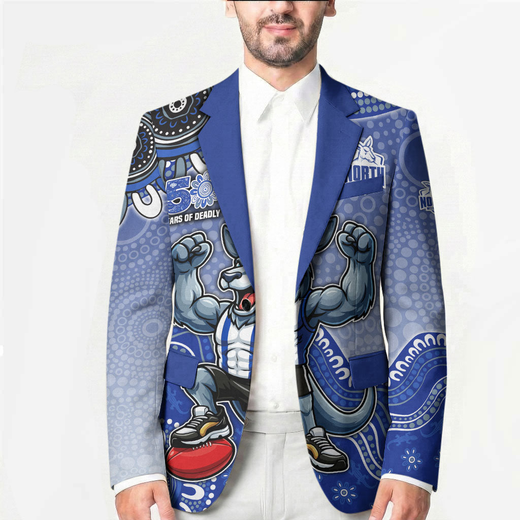 Personalized Kangaroos Football Mascot Blazer Aboriginal Dot Art Style Vibrant Indigenous Pattern Design