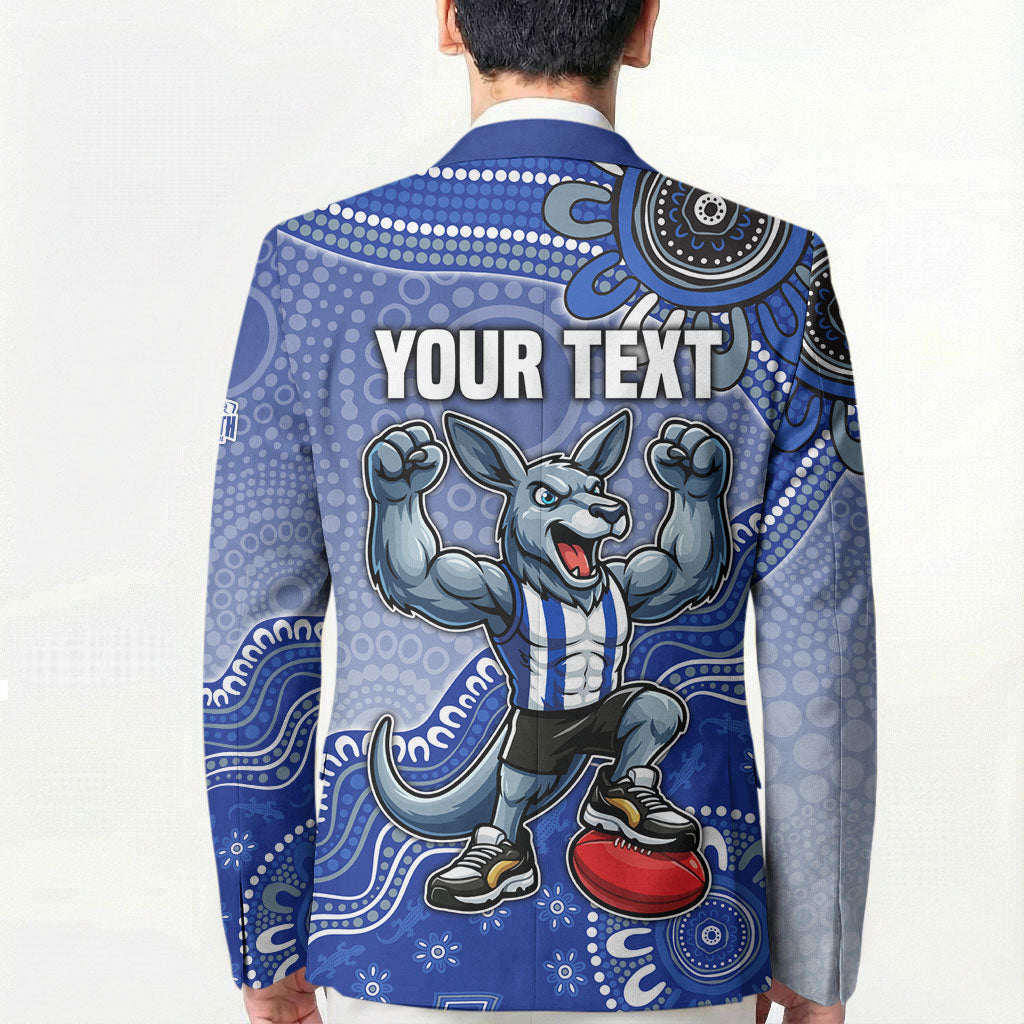 Personalized Kangaroos Football Mascot Blazer Aboriginal Dot Art Style Vibrant Indigenous Pattern Design