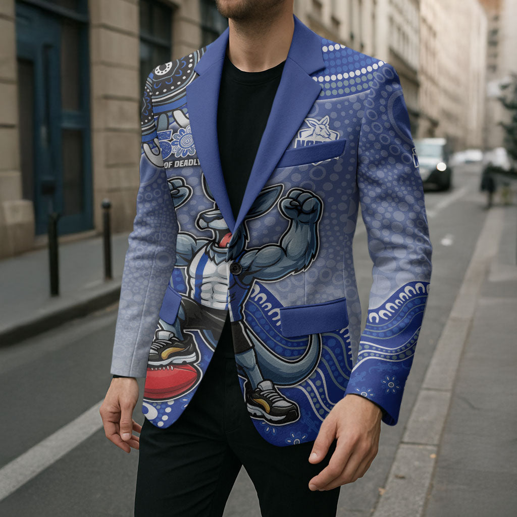 Personalized Kangaroos Football Mascot Blazer Aboriginal Dot Art Style Vibrant Indigenous Pattern Design