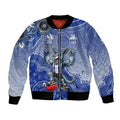 Personalized Kangaroos Football Mascot Bomber Jacket Aboriginal Dot Art Style Vibrant Indigenous Pattern Design