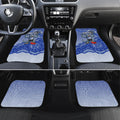 Personalized Kangaroos Football Mascot Car Mats Aboriginal Dot Art Style Vibrant Indigenous Pattern Design