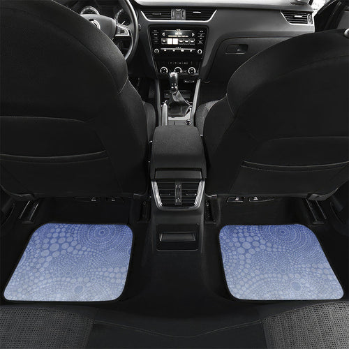 Personalized Kangaroos Football Mascot Car Mats Aboriginal Dot Art Style Vibrant Indigenous Pattern Design
