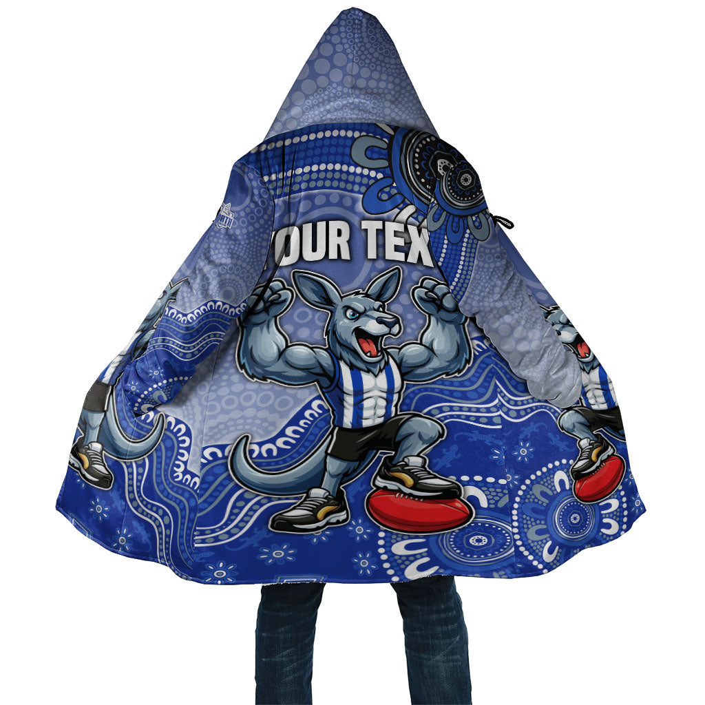 Personalized Kangaroos Football Mascot Cloak Aboriginal Dot Art Style Vibrant Indigenous Pattern Design