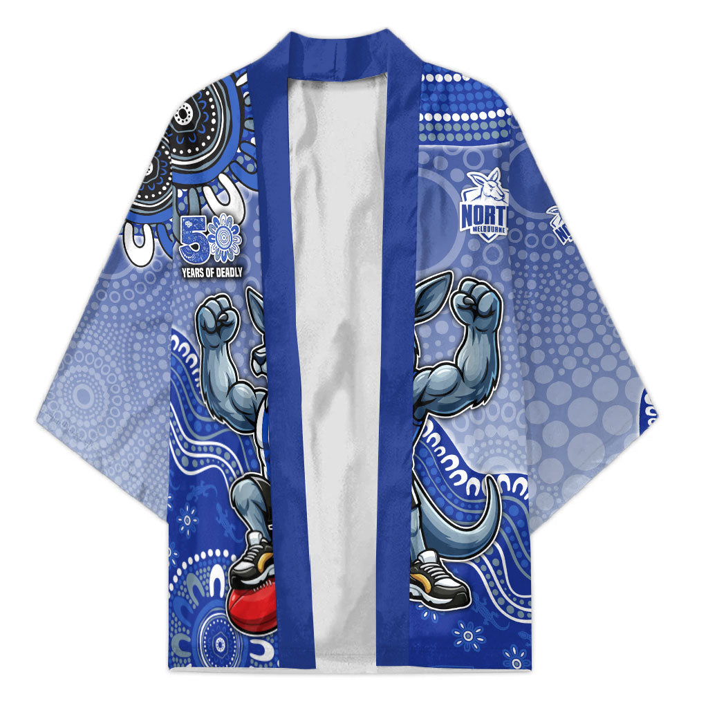 Personalized Kangaroos Football Mascot Kimono Aboriginal Dot Art Style Vibrant Indigenous Pattern Design