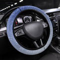 Kangaroos Football Mascot Steering Wheel Cover Aboriginal Dot Art Style Vibrant Indigenous Pattern Design