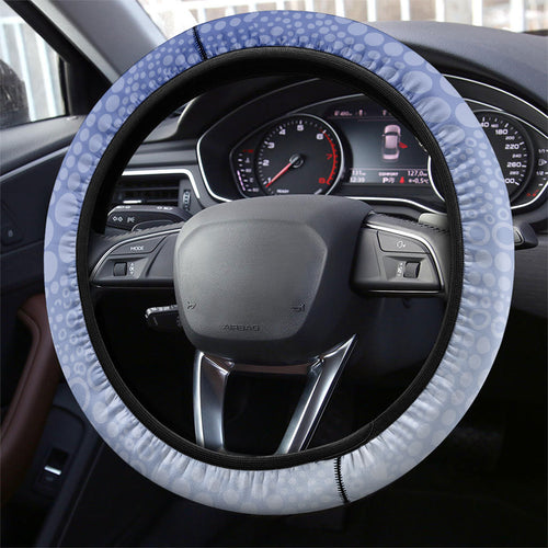 Kangaroos Football Mascot Steering Wheel Cover Aboriginal Dot Art Style Vibrant Indigenous Pattern Design