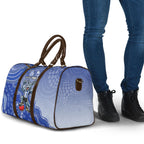 Personalized Kangaroos Football Mascot Travel Bag Aboriginal Dot Art Style Vibrant Indigenous Pattern Design