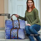 Personalized Kangaroos Football Mascot Travel Bag Aboriginal Dot Art Style Vibrant Indigenous Pattern Design