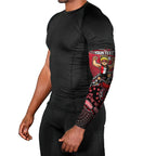 Personalized St Kilda Saints Football Mascot Arm Sleeves Aboriginal Dot Art Style Vibrant Indigenous Pattern Design
