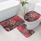 Personalized St Kilda Saints Football Mascot Bathroom Set Aboriginal Dot Art Style Vibrant Indigenous Pattern Design