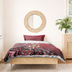 Personalized St Kilda Saints Football Mascot Bedding Set Aboriginal Dot Art Style Vibrant Indigenous Pattern Design
