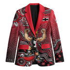 Personalized St Kilda Saints Football Mascot Blazer Aboriginal Dot Art Style Vibrant Indigenous Pattern Design
