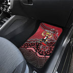 Personalized St Kilda Saints Football Mascot Car Mats Aboriginal Dot Art Style Vibrant Indigenous Pattern Design