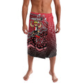 Personalized St Kilda Saints Football Mascot Lavalava Aboriginal Dot Art Style Vibrant Indigenous Pattern Design
