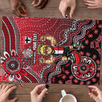 Personalized St Kilda Saints Football Mascot Puzzle Aboriginal Dot Art Style Vibrant Indigenous Pattern Design