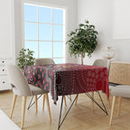 Personalized St Kilda Saints Football Mascot Tablecloth Aboriginal Dot Art Style Vibrant Indigenous Pattern Design